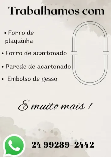 Serviços de gesso!!!