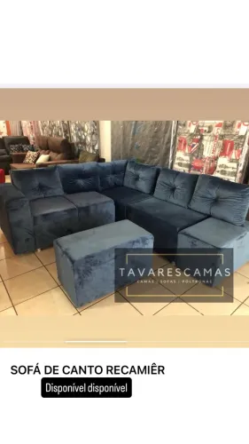 Promo aveludado sofá de cantooooo