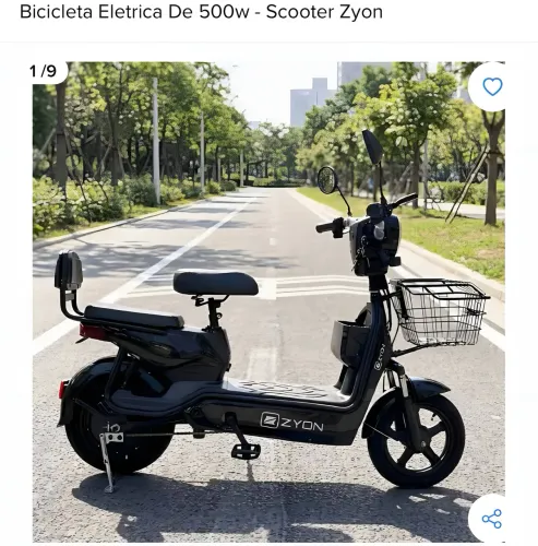 Zyon MU03 Elétrica 500W - Pronta para o dia a dia!