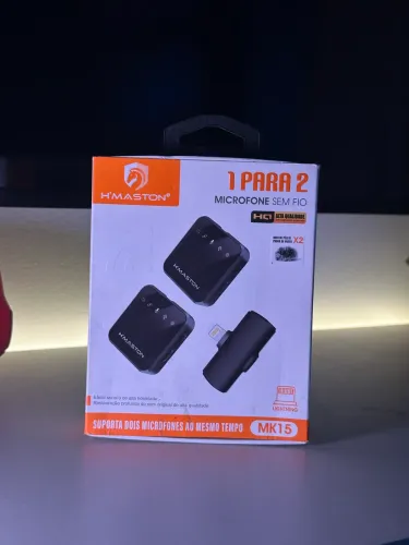 Microfone lapela sem fio MK15 HMASTON (Lightning)