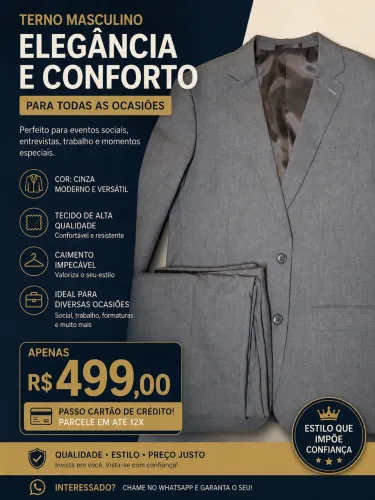 Terno cinza