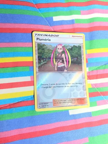 carta pokémon pluméria (treinador)
