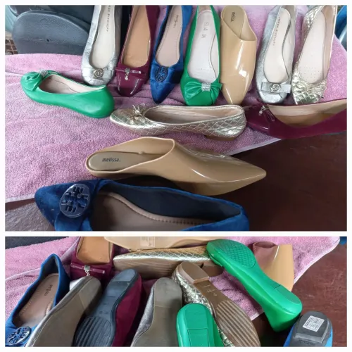 Sapato feminino número 39. . Lote com 6 pare da uma olhada nas marca