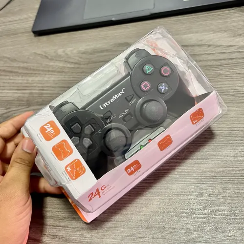Controle sem fio para PS2 e PS1 com vibração