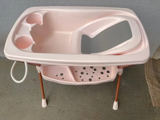 Marca: Galzerano Banheira Bebe Plastica Acqua Premium Rose