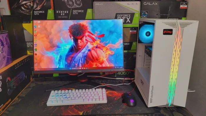 PC Gamer Ryzen 5 5500 + GTX 1660 SUPER + Monitor Gamer AOC