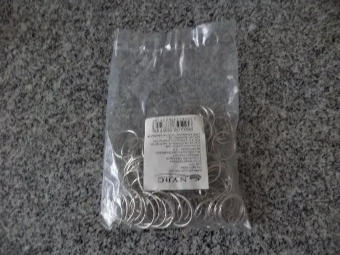 Kit 100 uni Argola 20mm com corrente