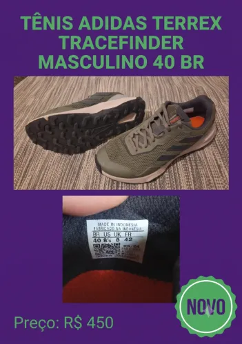 Tênis Adidas Terrex Tracefinder 40 BR - aceito troca em relógio gps