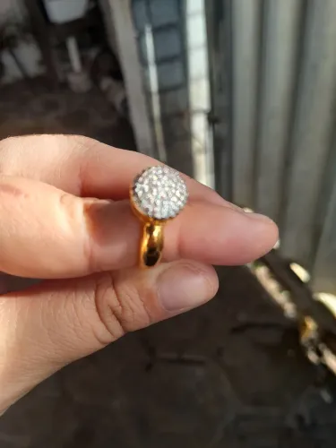 Anel ouro zirconia