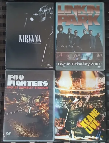 Combo 4 dvds de Rock