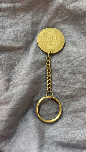 Chaveiro antigo 400 Réis moeda 1927