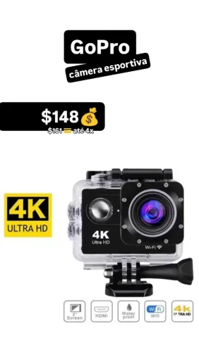 Câmera GoPro 4K Super PrOmO 
