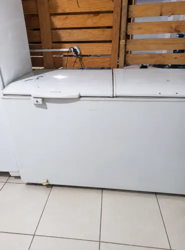Freezer Horizontal 2 Tampas - Funcionando, Gelando Bem