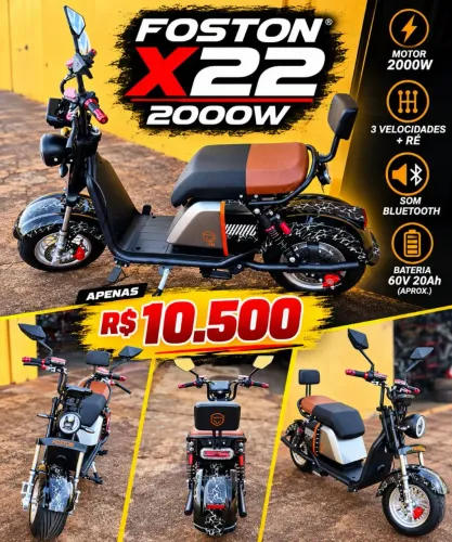 Scooter elétrica Foston x22 2000w zera
