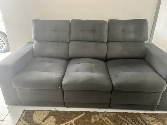 Vendo sofá 3 lugares retrátil 