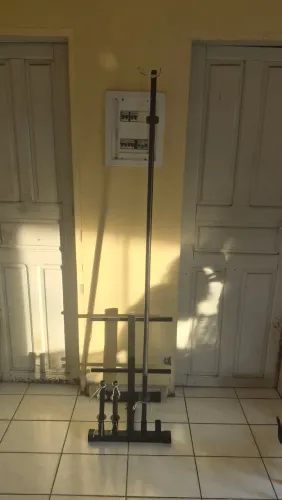 Barra musculação oca + Par barra oca + Suporte Academia organizador