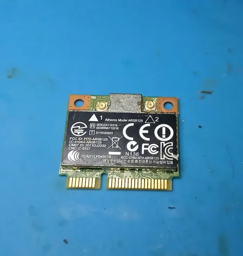 Placa de Rede Wi-Fi Mini PCIe Qualcomm Atheros AR9485 - Ótimo Estado