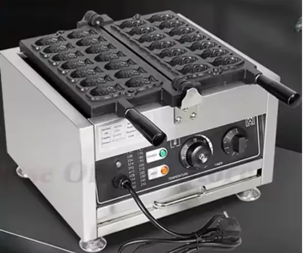 Máquina de Mini Taiyaki Profissional 12 unidades - Elétrica