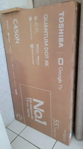 Smart TV toshiba 55 pol AI 4k LACRADA/NOVO