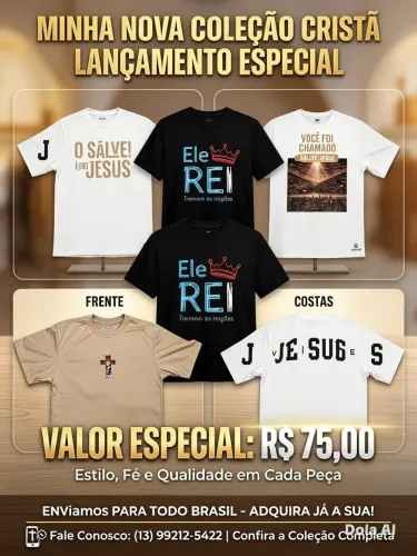 Camisas over cristã 