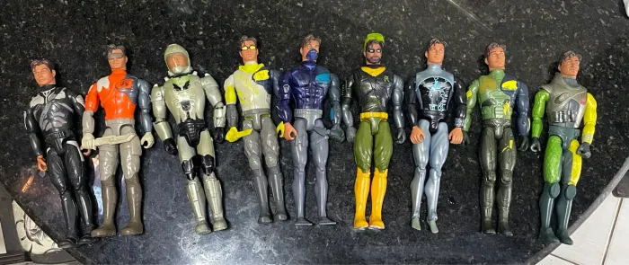 Lote com 9 Bonecos Max Steel Originais - Coleção