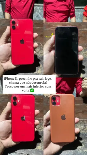 iPhone 11 vermelho, 64gb