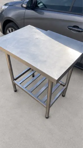 BANCADA APOIO INOX COZINHA INDUSTRIAL FRITADEIRA