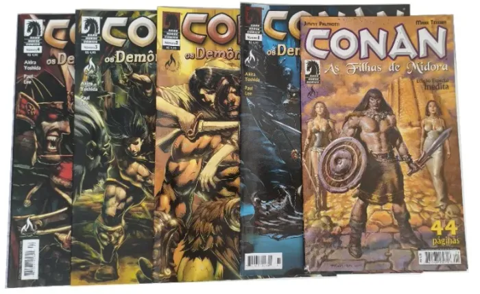 Conan: Os Demônios de Khitai (Completa 1-4) + Especial As Filhas de Midora - Mythos