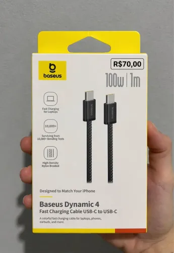 Cabo baseus tipo c 100w