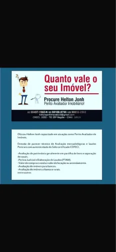 Faço Avaliação de Imóveis