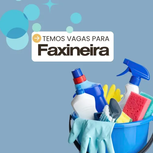 Vaga para camareira e serviços gerais