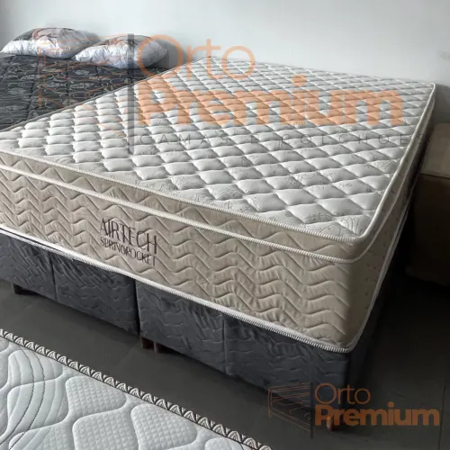 Queima de Estoque! Cama Casal Ortobom Airtech a Partir de 12x Sem Juros