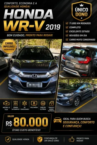 Honda WR-V EX 1.5 Flexone 16V 5P Aut. 2019