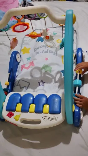 Tapete infantil 2 em 1andador musical 