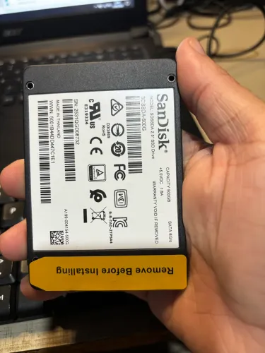 Ssd Sata Sandisk 500GB Novo