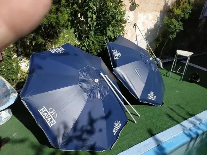 guardas - sol grandes de aluminio 2 peças