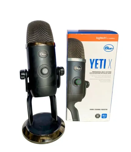 Microfone Logitech Condensador Blue Yeti X