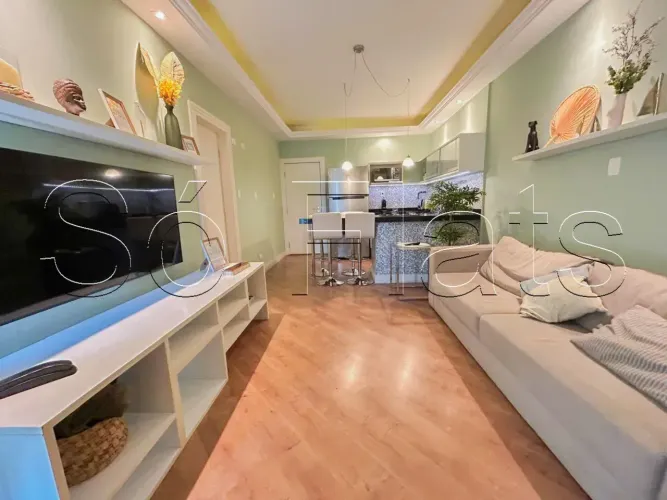 Apartamento 55m² à venda em Alphaville | 1 dorm, vaga e condomínio fechado