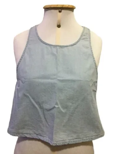 Blusa Cropped Forever 21 Cor Jeans Tamanho P