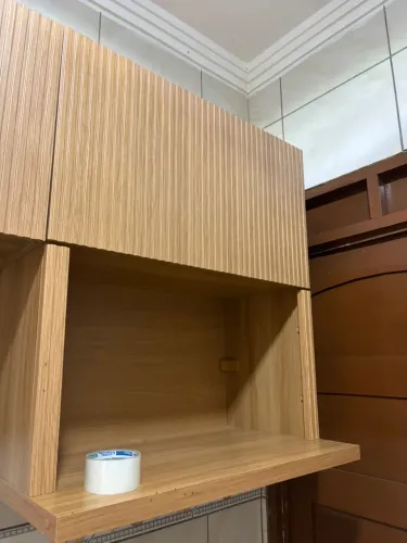 Móvel ripado 100%MDF com nicho p/ microondas