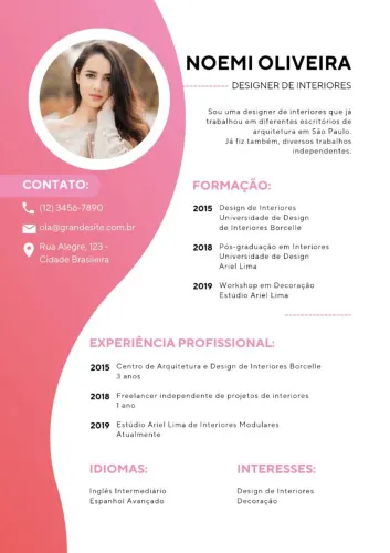 Faço currículo em pdf