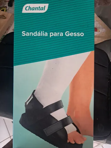 Sandália para gesso