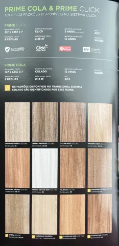 Piso laminado Eucafloor Prime e Prime Click