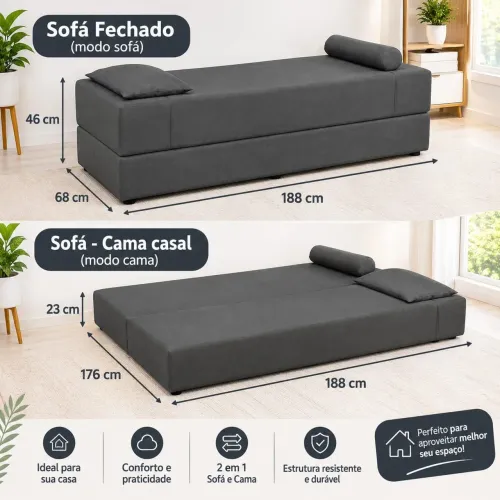 SOFÁ  E CAMA 