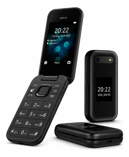 Celular Nokia 2660 Flip Dual Chip 2G para Idoso Teclas grandes