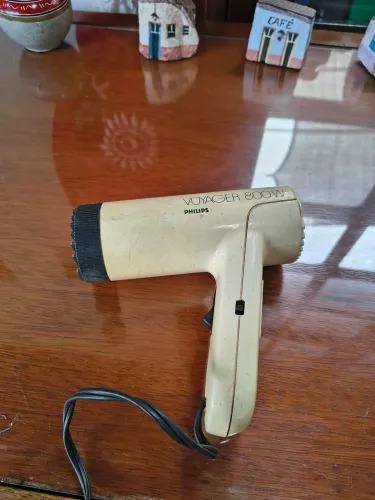 Secador de cabelo vintage Philips Voyager 800W