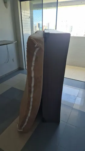 CAMA BOX CASAL COM COLCHÃO  - Caso tenha interesse falar pelo Zap: * 