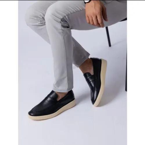 Sapato Mocassim Social em Couro Latego Vittorio