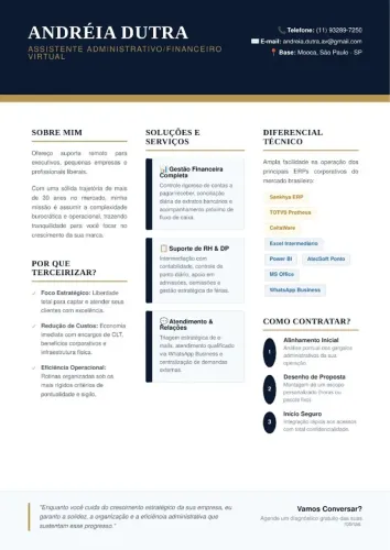 Assistente Administrativo/Financeiro Virtual