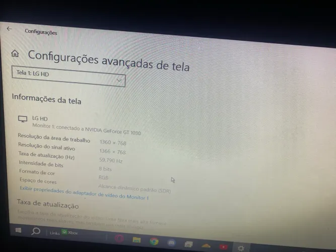 Monitor LG 60hz